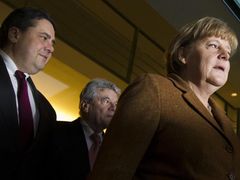 Angela Merkelová a Sigmar Gabriel.