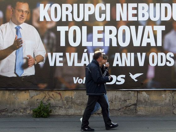 Kauzy kmotrů ODS Billboardy na komunální volby