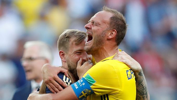 Radost fotbalistů Švédska