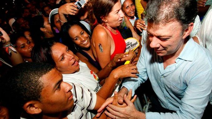 Nový prezident Kolumbie Juan Manuel Santos