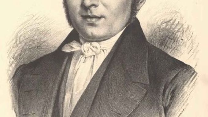 F. L. Čelakovský na portrétu J. Vilímka