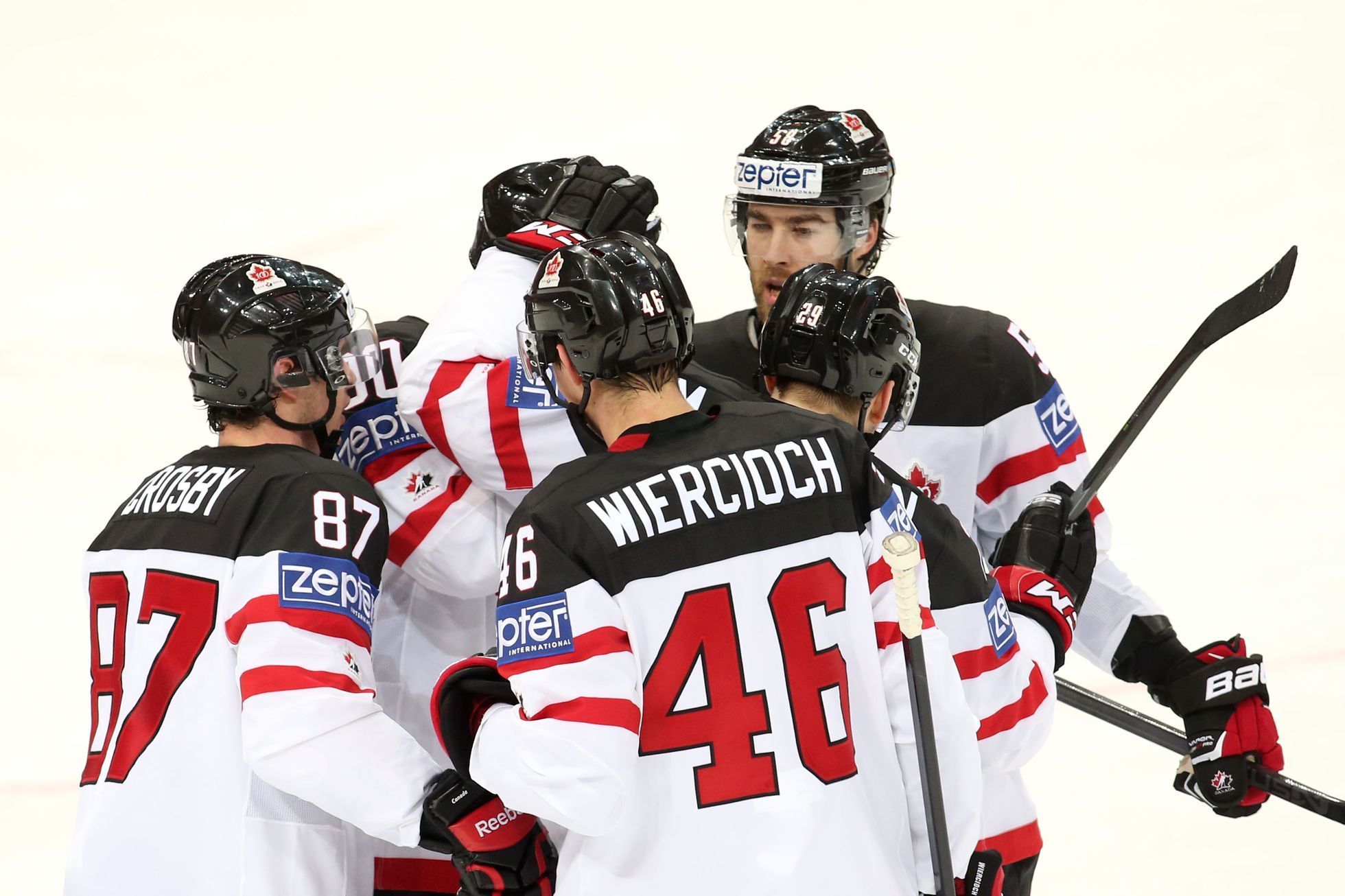 MS v hokeji: Lotyšsko vs. Kanada: radost Kanady
