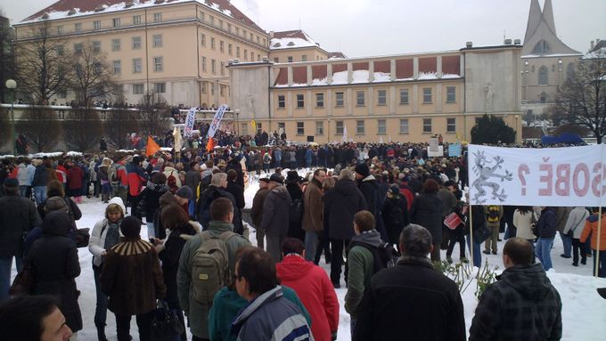 Trade unions' manifestation in Prague