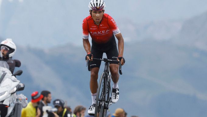 Kolumbijský cyklista Nairo Quintana na Tour de France 2022