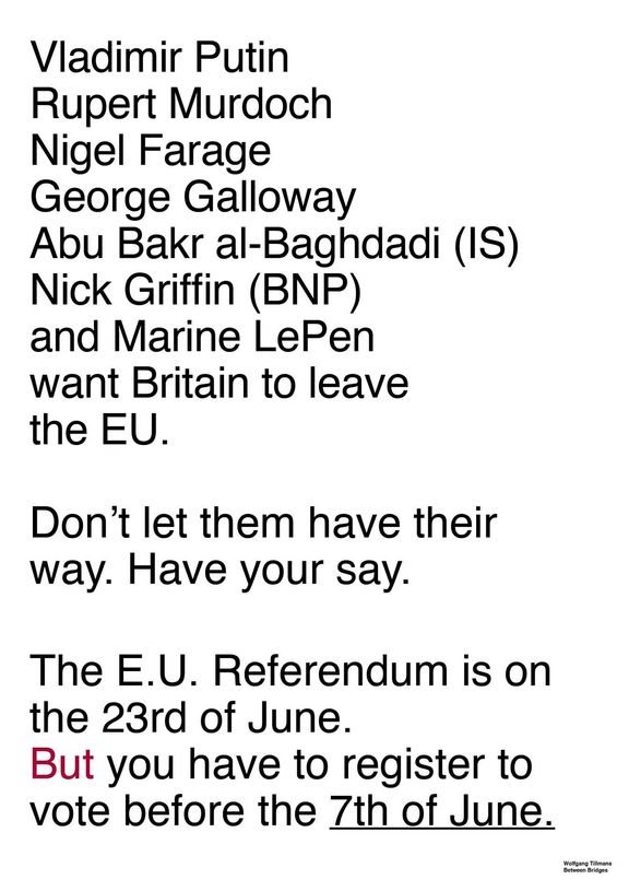 Všichni tito lidé chtějí, aby Británe z EU vystoupila. Nedopusťte, aby bylo po jejich. Vyjádřete svůj názor.
