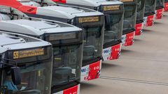 Trolejbusy Škoda Solaris 24, které jezdí z pražského letiště na lince 59