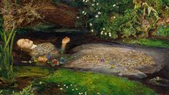 John Everett Millais: Ofélie, detail