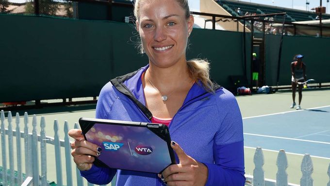 Analýzu tréninkových a herních dat využívá také německá tenistka Angelique Kerberová.