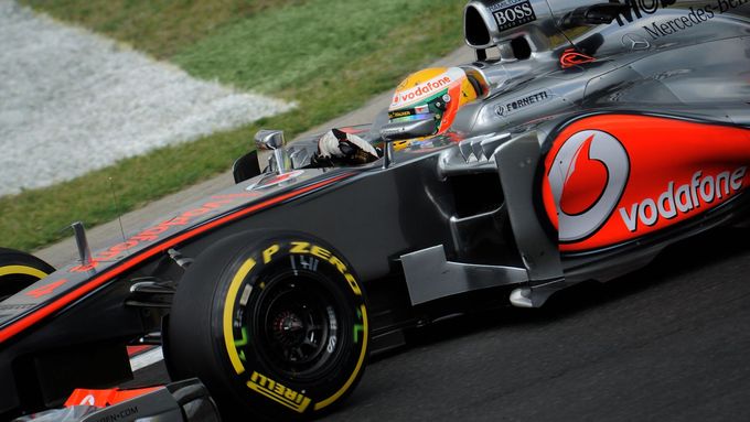 Lewis Hamiton a jeho McLaren.