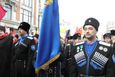 Kozáci na demonstraci proti Majdanu.