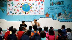 Školní výuka pro děti uprchlíků - Řecko