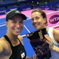 Hlaváčková/Strýcová tenis, Andrea Sestini Hlaváčková a Barbory Strýcová