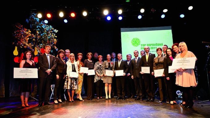 Vítězové ceny TOP Odpovědná firma za rok 2011.