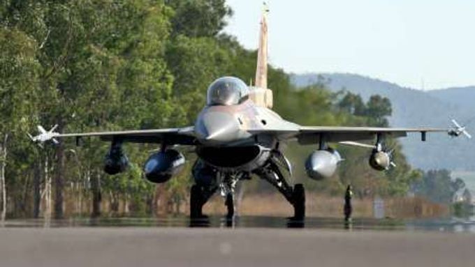 Americký stroj F-16 ve službách izraelského letectva.