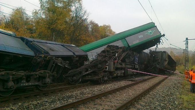 Srážka vlaků u Velvět na Teplicku