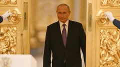 Vladimir Putin v Kremlu. Fotografie je z 14.září 2022.