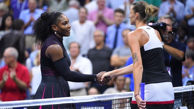 Serena Williamsová a Karolína Plíšková.