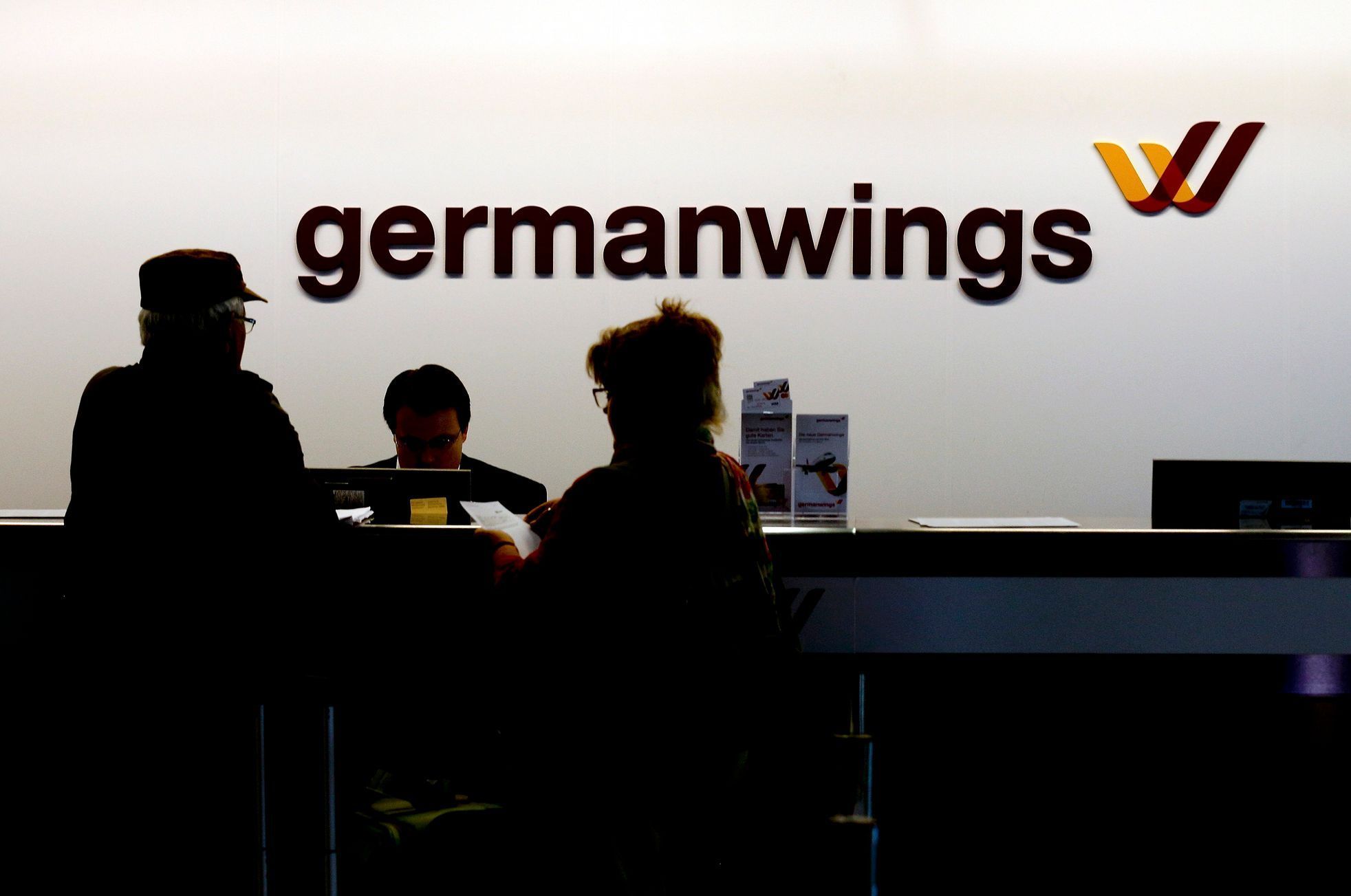 Přepážka Germanwings na letišti v Kolíně nad Rýnem