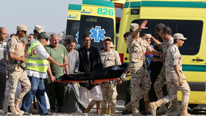 Záchranná akce potopené lodi u Egypta