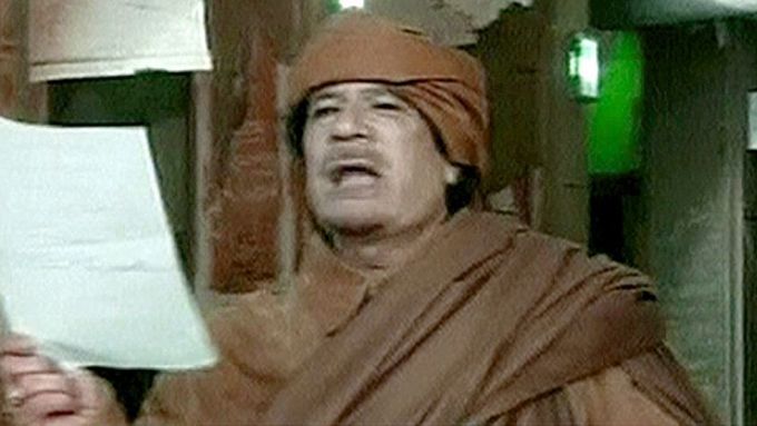 Kaddáfí přednesl bojovný projev. Nevzdává se.