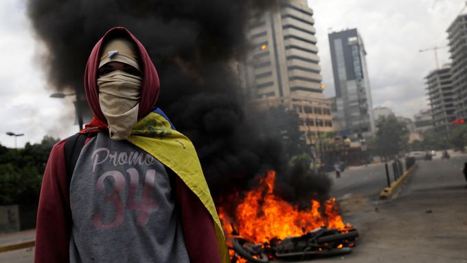 Protesty ve Venezuele pokračují.