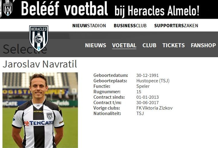 Jaroslav Navrátil, Heracles Almelo (2015-16)