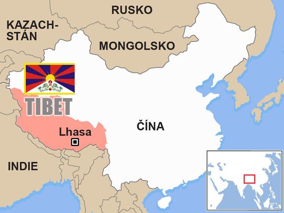 Mapa Tibetu.