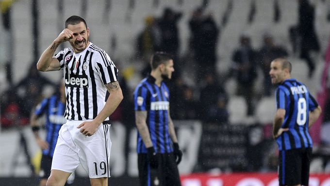 Leonardo Bonucci slaví gól do sítě Interu
