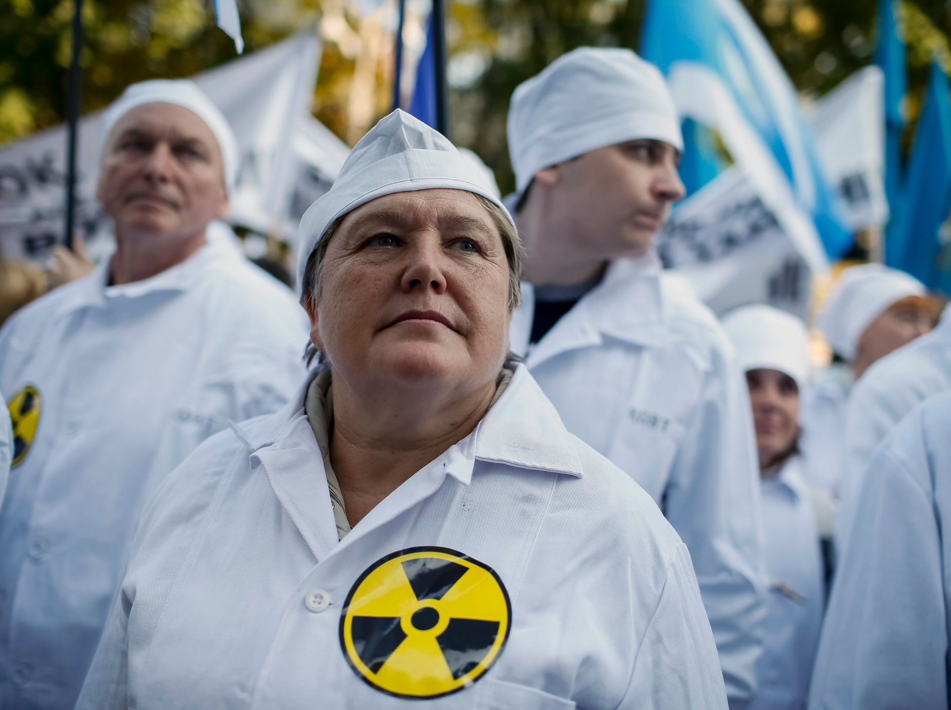 Ukrajina - Kyjev - Černobyl - demonstrace