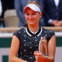Markéta Vondroušová Markéta Vondroušová po finále French Open 2019