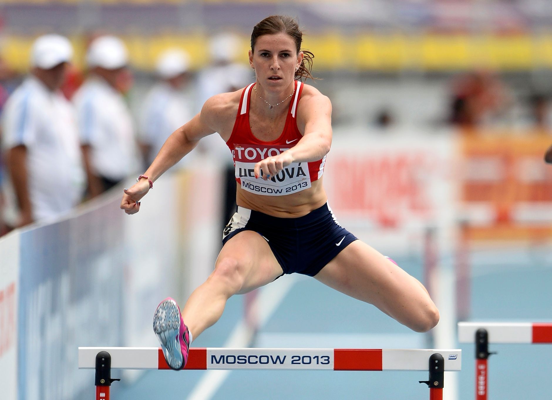MS v atletice 2013, 400 m př. - rozběh: Zuzana Hejnová
