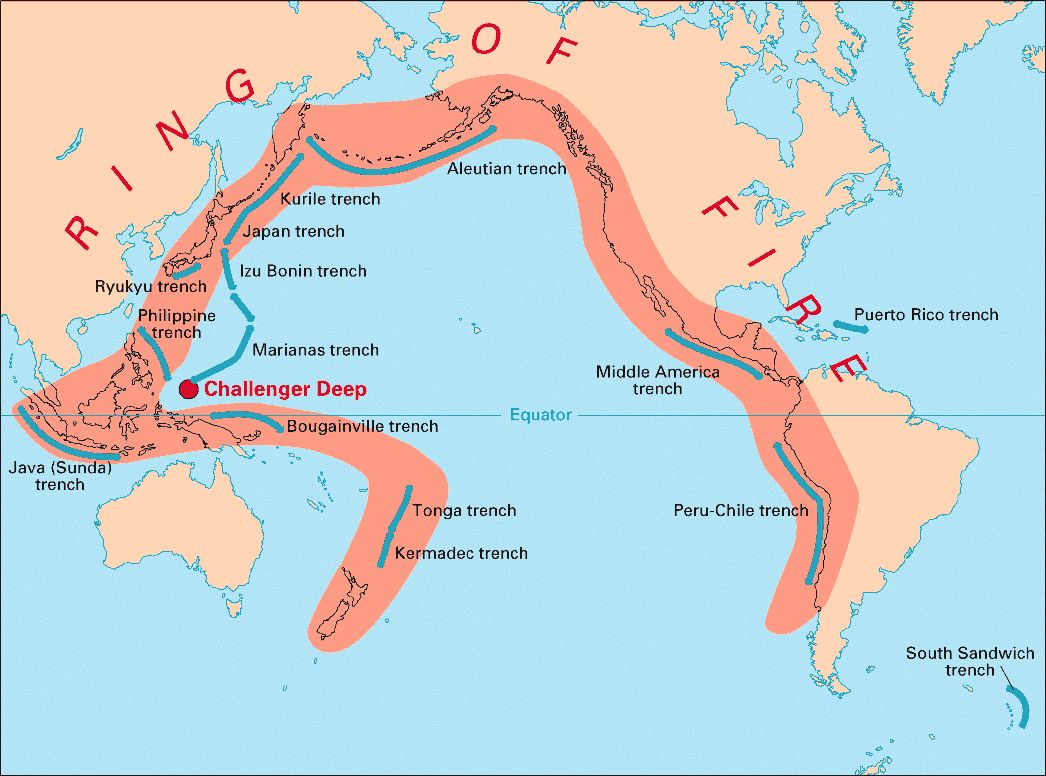 Zemětřesení v Tichomoří - Ohnivý kruh