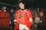 Kapitán naganského týmu, dnes spolumajitel hokejové Slavie Vladimír Růžička