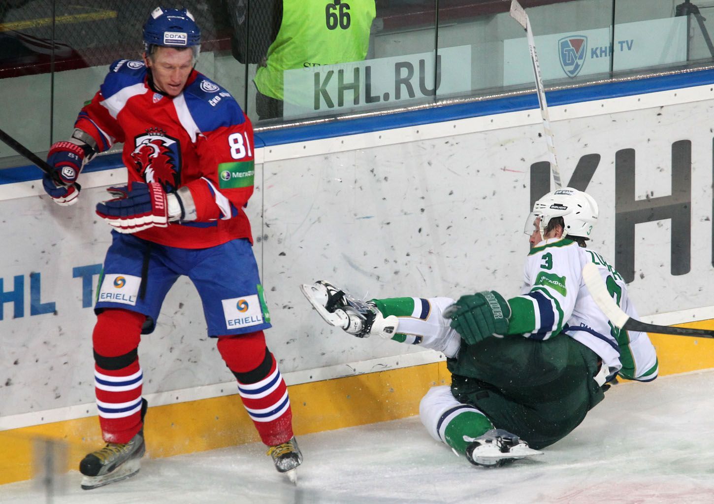 KHL, Lev Praha - Salavat Julajev Ufa: Marcel Hossa - Andrej Zubarev