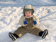 Dítě na sněhu