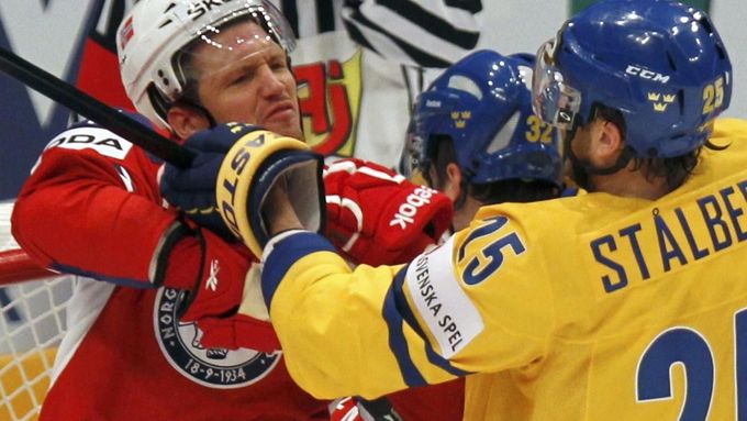 MS v hokeji 2012: Švédsko - Norsko (Stalberg, Tollefsen)