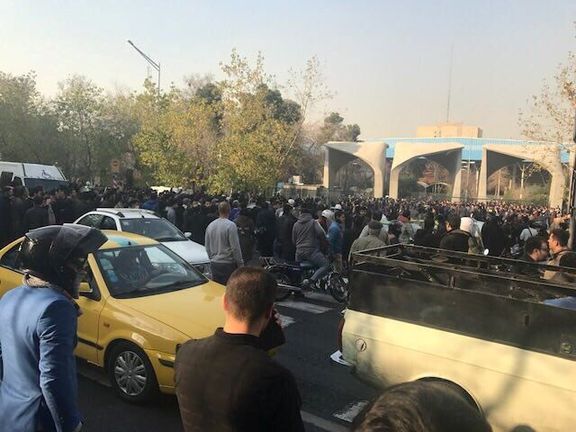 Protesty u univerzity v Teheránu.