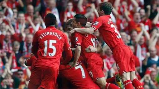 Radost fotbalistů Liverpoolu