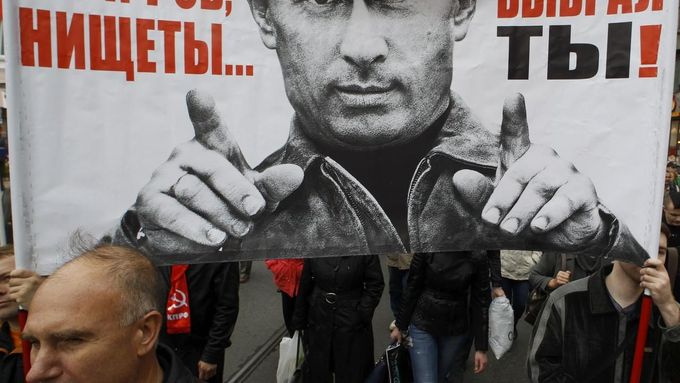 Protiputinovské protesty v Rusku - takzvaný Pochod milionů, 15. září 2012, Sankt Petěrsburg