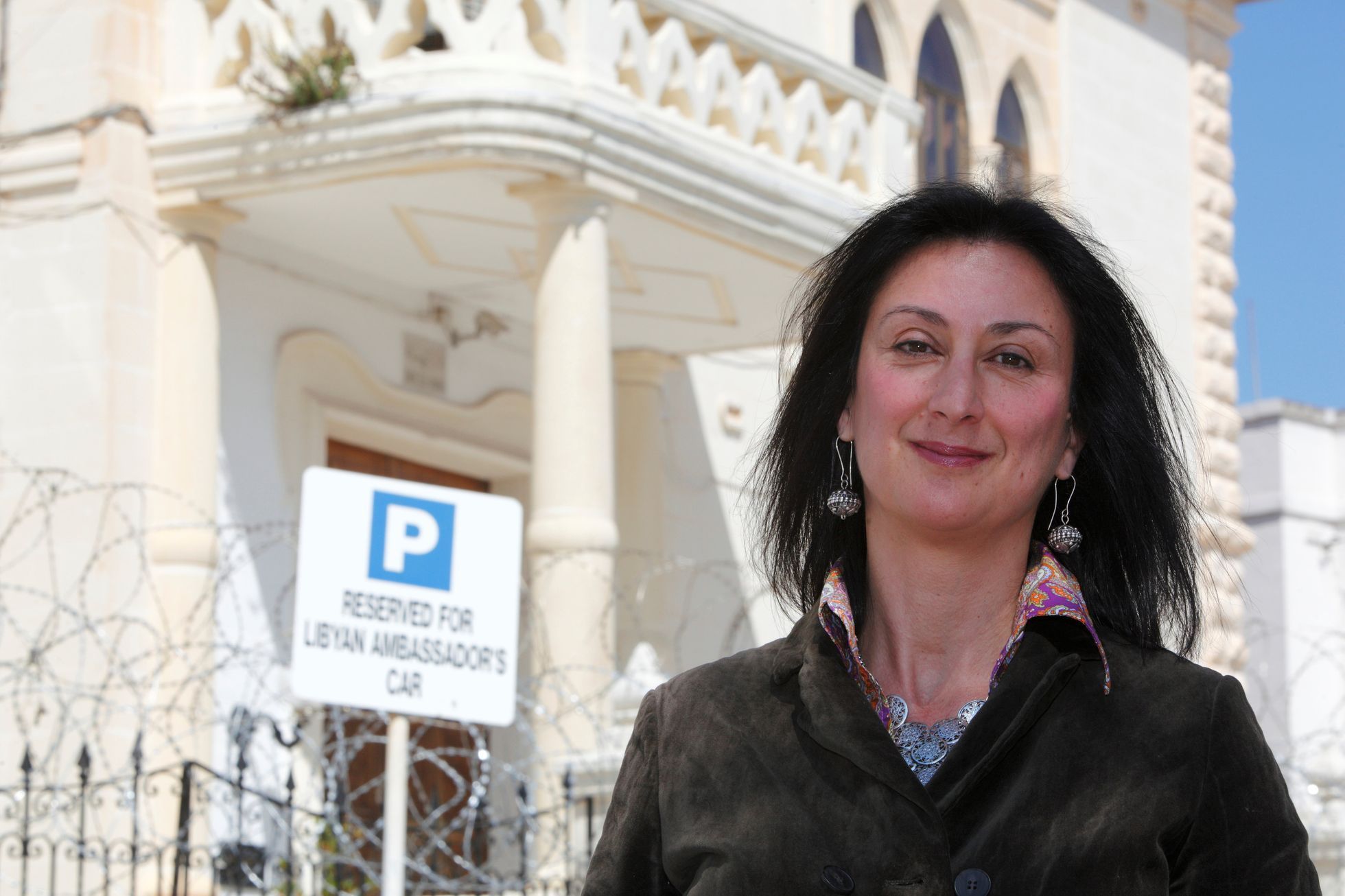 Maltská novinářka Daphne Caruana Galizia ve Vallettě.