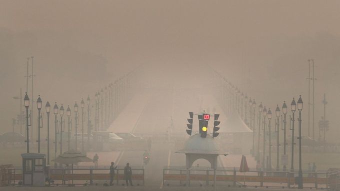 Smogová situace v Dillí.