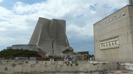 Demolice jaderné elektrárny Muelheim-Kaerlich v Německu