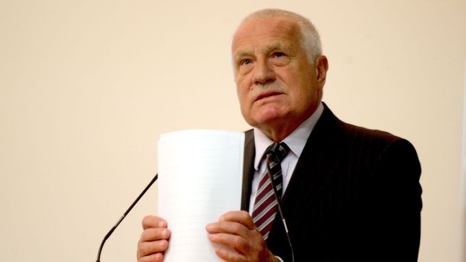 Václav Klaus na VŠE.
