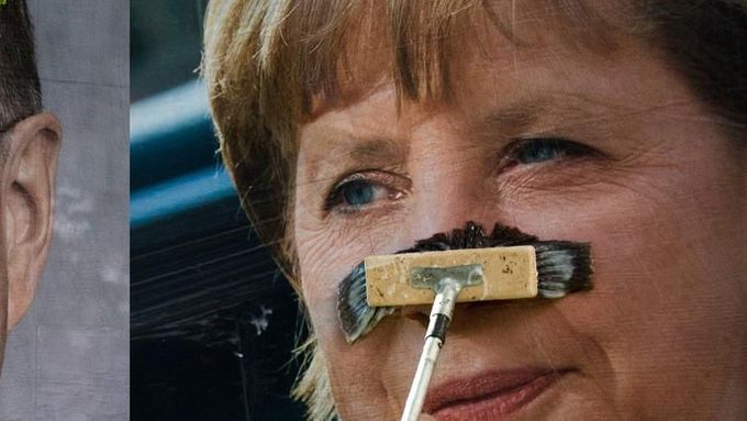 Angela Merkelová (CDU) a její konkurent z SPD Peer Steinbrück.
