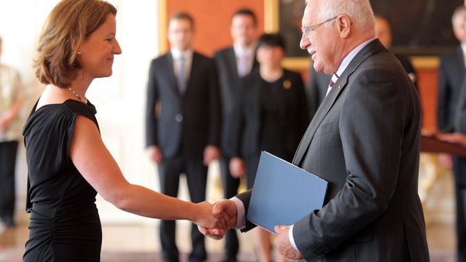 Václav Klaus a Karolina Peake (ilustrační foto).