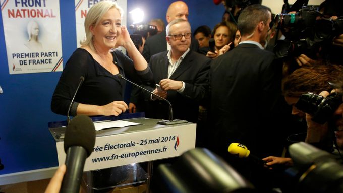Předsedkyně Národní Fronty Marine Le Pen.