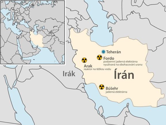 Jaderná zařízení v Íránu.