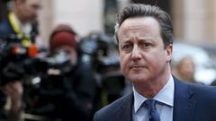 Příjezd britského premiéra Camerona na summit EU-Turecko.