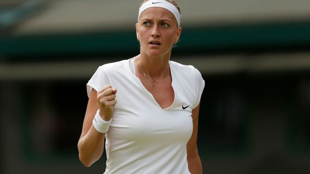 Petra Kvitová ve druhém kole Wimbledonu 2015