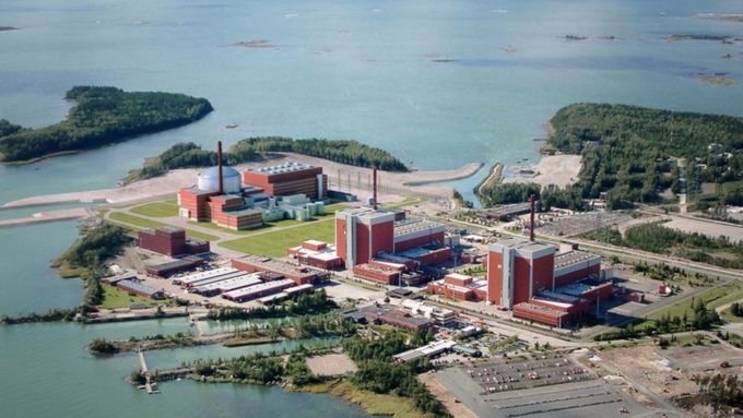 Jaderná elektrárna ve finském Olkiluotu.